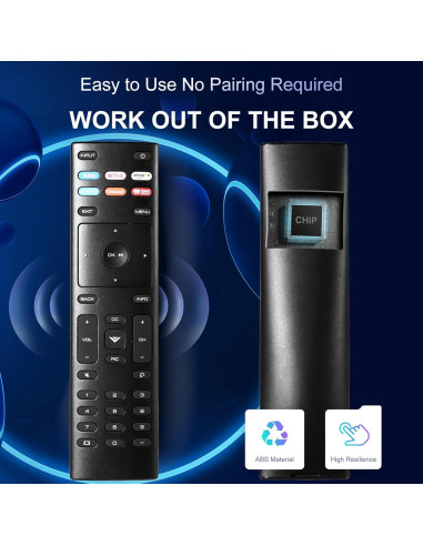 Control Remoto Universal XRT136 Uyibii para Televisores Vizio
