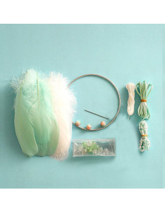 Kit de Atrapasueños DIY FANDOL 11cm Verde - Manualidades Infantiles 2