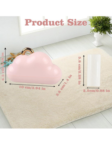 Mini Rodillo Quitapelusas Nokiils Rosa Portátil 150 Hojas