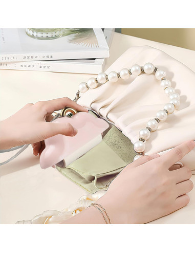 Mini Rodillo Quitapelusas Nokiils Rosa Portátil 150 Hojas