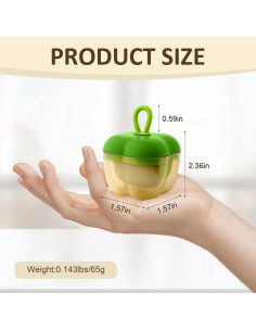 Rodillo Quitapelusas Reutilizable EQUNROY Mini Portátil Verde y Rojo 2