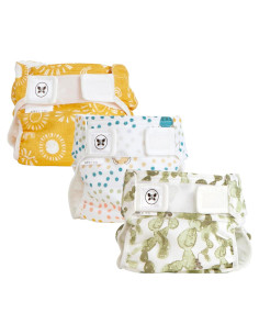 Cubiertas de Pañales de Tela Híbridos Honest Pequeño 3 Pzas