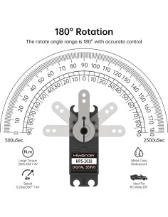 Servo Motor Digital 20KG LewanSoul LD-20MG 180 Impermeable 2