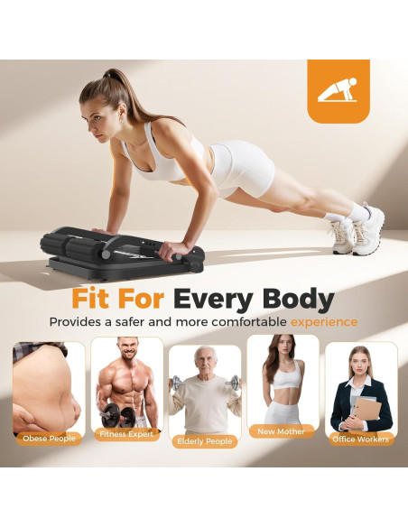 Máquina de Abdominales ALLYOUGER Ajustable 3 Niveles Resistencia