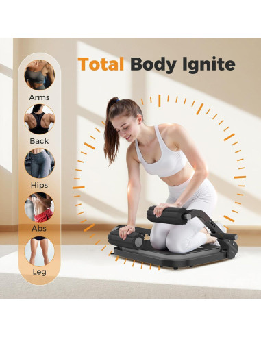 Máquina de Abdominales ALLYOUGER Ajustable 3 Niveles Resistencia