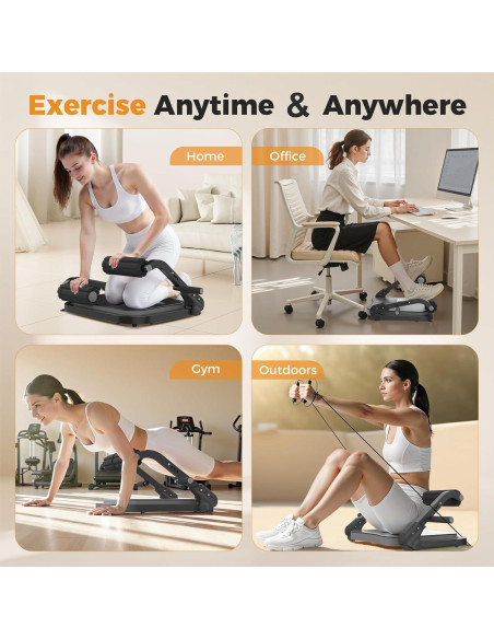 Máquina de Abdominales ALLYOUGER Ajustable 3 Niveles Resistencia