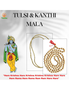 Collar Mala Tulsi Kanthi Naisha 108 Cuentas Hecho a Mano 2