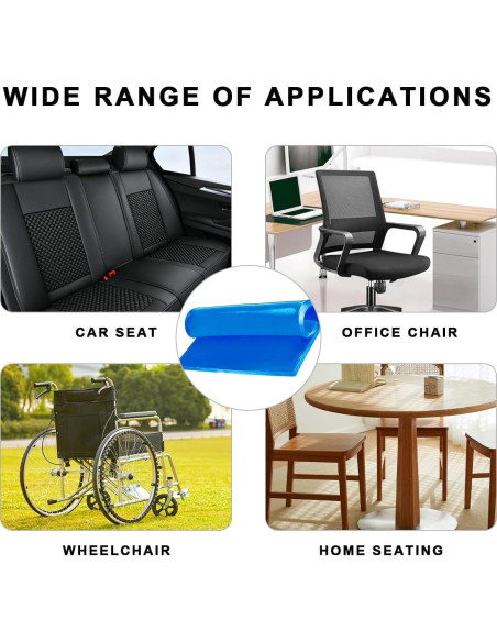 Almohadilla de Gel para Asiento de Motocicleta FSTURIOS Azul