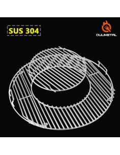 Rejilla de Parrilla QuliMetal SUS304 54.6 cm para Weber 8835 2