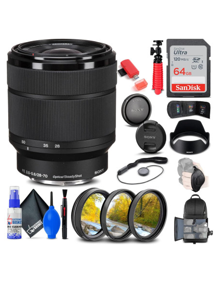 Lente Sony FE 28-70mm f/3.5-5.6 OSS + Kit Completo Lente Sony FE 28-70mm f/3.5-5.6 OSS + Kit Completo