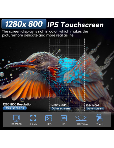 Radio Estéreo de Coche Jingelsye 9" 1280x800 para Chevy Aveo 2012-2016