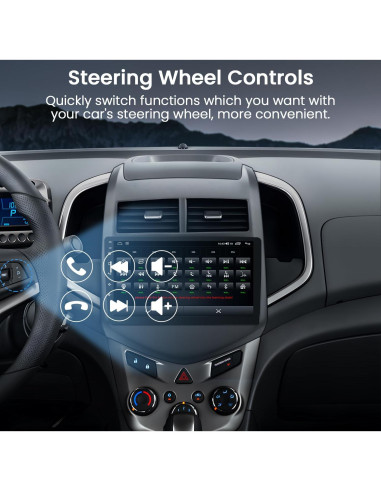 Radio Estéreo de Coche Jingelsye 9" 1280x800 para Chevy Aveo 2012-2016