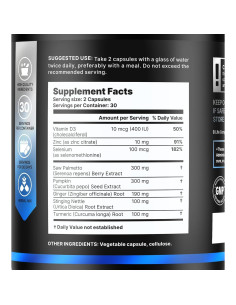 Suplemento Prostático B Life - Saw Palmetto y Semilla de Calabaza - 60 Cápsulas 2