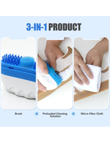 Kit Limpiador de Zapatillas 3 en 1 Simple Life - Viaje