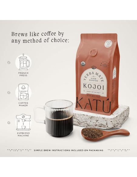 Té de Yerba Mate Orgánico Kojoi Premium 500g - Tostado Lento