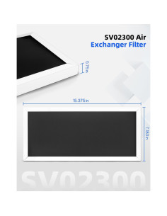 Filtro de Intercambiador de Aire Xumdovipu SV02300, Paquete de 2 2