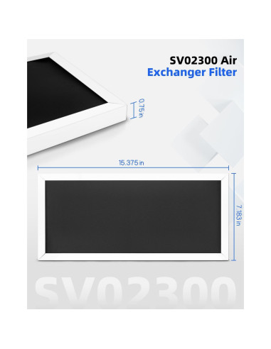 Filtro de Intercambiador de Aire Xumdovipu SV02300, Paquete de 2