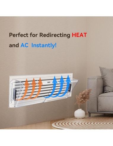 Deflector de Ventilación Ajustable YZXTECNIP 22.86-35.56 cm