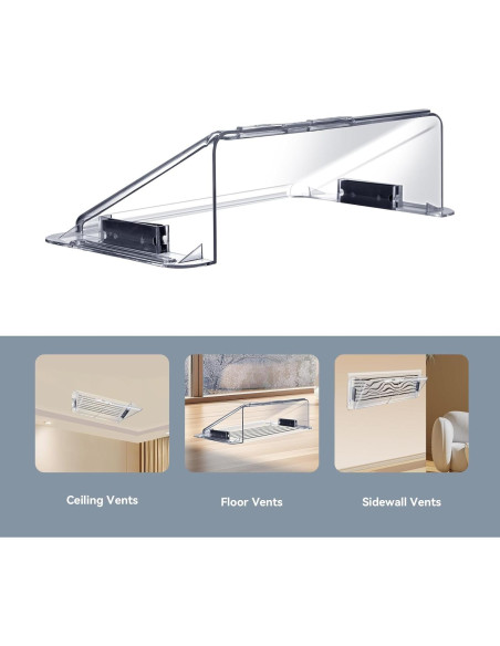 Deflector de Ventilación Ajustable YZXTECNIP 22.86-35.56 cm