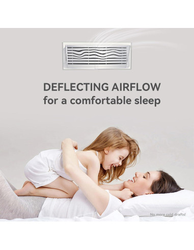 Deflector de Ventilación Ajustable YZXTECNIP 22.86-35.56 cm