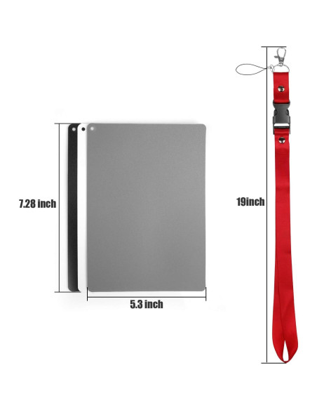 Tarjeta de Balance de Blancos Anwenk Gris 18% 13.5x18.5cm