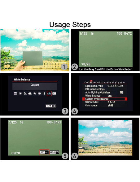 Tarjeta de Balance de Blancos Anwenk Gris 18% 13.5x18.5cm