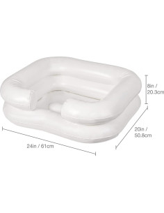 Cuenca de Champú Inflable DMI para Lavado de Cabello 61x51cm 2