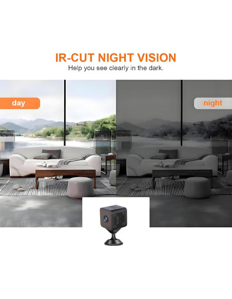 Cámara Oculta Mini Inalámbrica HD 720p Sunggo con Visión Nocturna