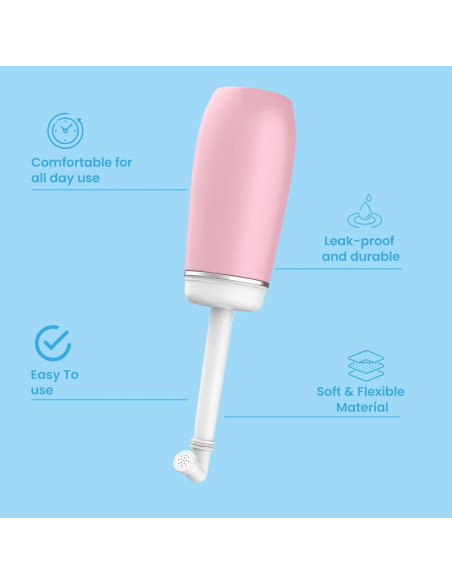 Bidet Portátil de Viaje The Iqbal Things 400ml Rosa