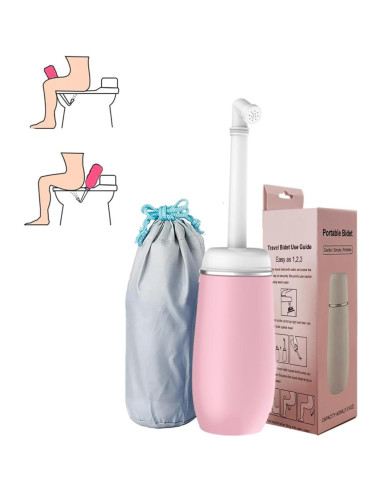 Bidet Portátil de Viaje The Iqbal Things 400ml Rosa