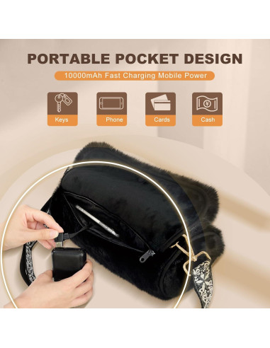 Calentadora de Manos Recargable UNCN XY-8108 10000mAh Negra