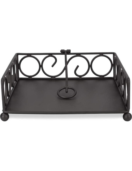 Soporte de Servilletas Home Basics Negro con Brazo Pivoteado