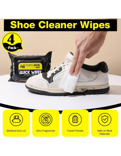 Toallitas Limpiadoras de Zapatos Timgle 120 Pcs Desechables 2