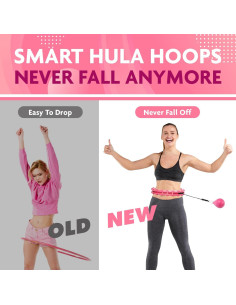 Hula Hoop Inteligente TGU FE21440 Rosa 83.82-132.08 cm 2