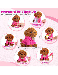 Kit de Doctor Rosa Fajiabao para Niñas 3-5 Años con Estetoscopio 2