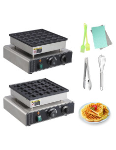 Horno de Waffles Mini Eléctrico Antiadherente RQ 25 Huecos