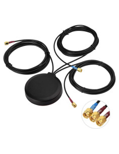 Antena MIMO 4G LTE y GPS Bingfu - Montaje Magnético 3m