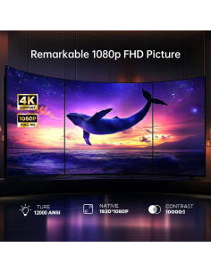 Proyector Staratlas 1080P Mini Portátil Wifi Bluetooth 1.57kg 2