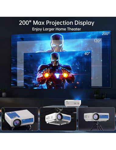 Proyector Staratlas 1080P Mini Portátil Wifi Bluetooth 1.57kg