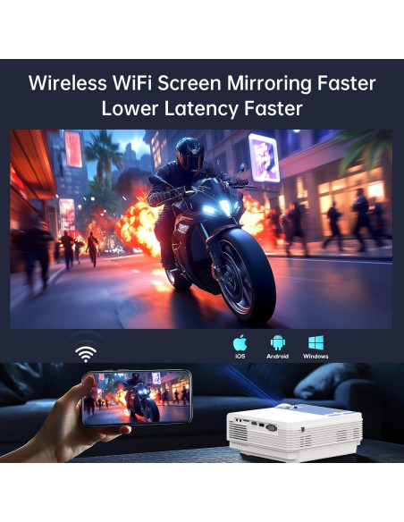 Proyector Staratlas 1080P Mini Portátil Wifi Bluetooth 1.57kg