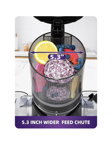 Exprimidor ACOQOOS TM-680SJ 300W 1.8L Automático Negro