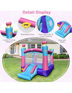 Casa Inflable de Salto Costzon Princesa 4x3.2m para Niños 2