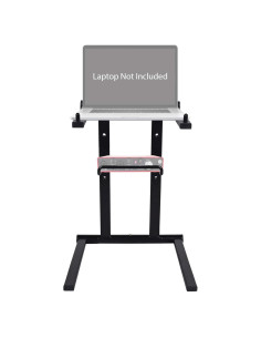 Soporte Plegable para Portátil Rockville RLS2400 - Aluminio Ligero, Doble Estante