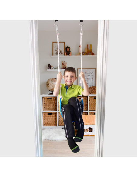 Kit de Columpio de Puerta DreamGYM para Niños - Barra, Anillos y Escalera