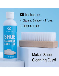 Kit de Limpieza de Zapatos CleanKicks - 113g con Cepillo 2
