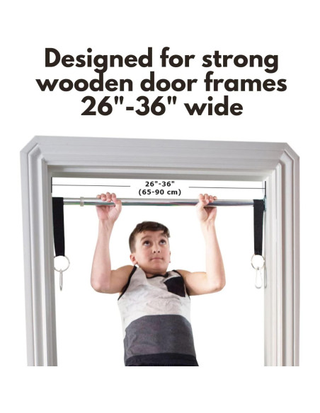 Kit de Columpio de Puerta DreamGYM para Niños - Barra, Anillos y Escalera