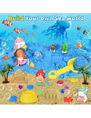 Conjunto de Caja Sensorial Unicornio y Sirena Y-FABKKI 0.99 kg