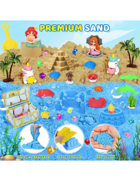 Conjunto de Caja Sensorial Unicornio y Sirena Y-FABKKI 0.99 kg