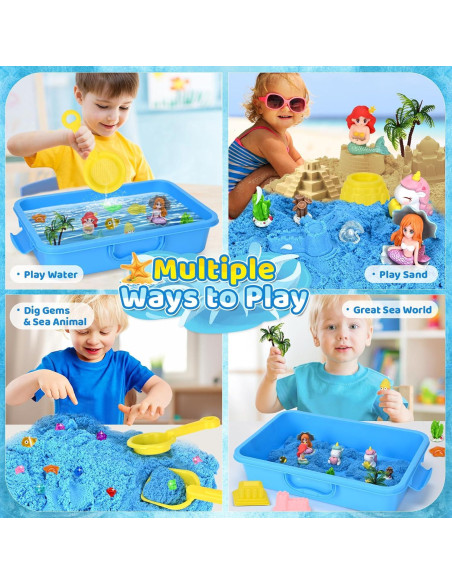 Conjunto de Caja Sensorial Unicornio y Sirena Y-FABKKI 0.99 kg