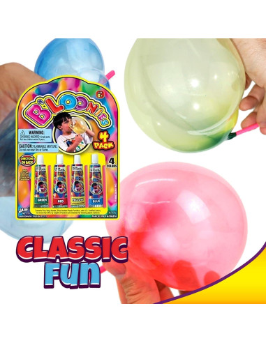 JA-RU B'loonies Globos de Plástico 2 Paquetes 8 Tubos